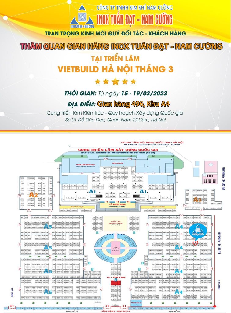 thu moi tham quan trien lam vietbuild inox tuan dat nam cuong